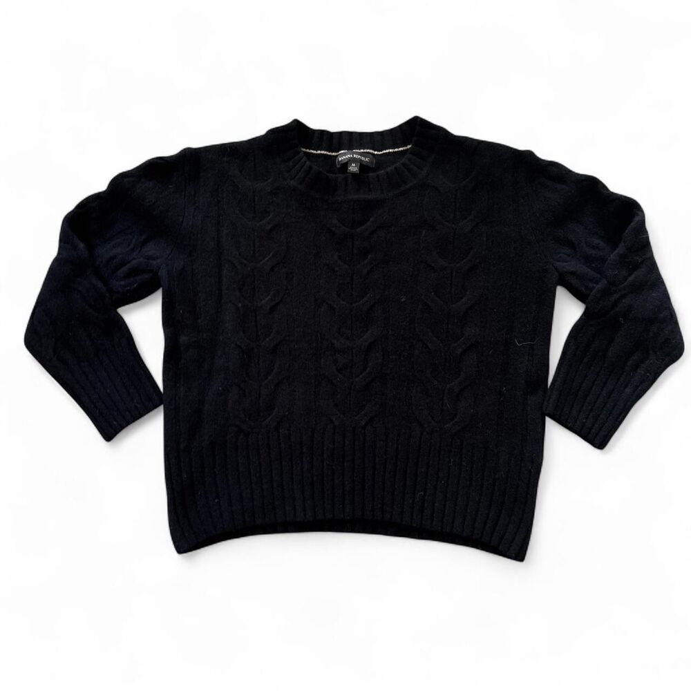 Banana-republic Women's Black and Navy Jumper